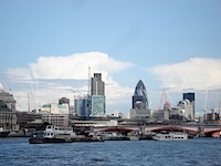 London Docklands from the river